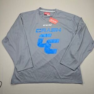 CCM Crash Hockey Practice Jersey Long Sleeve‎ Athletic Shirt Top Mens Large